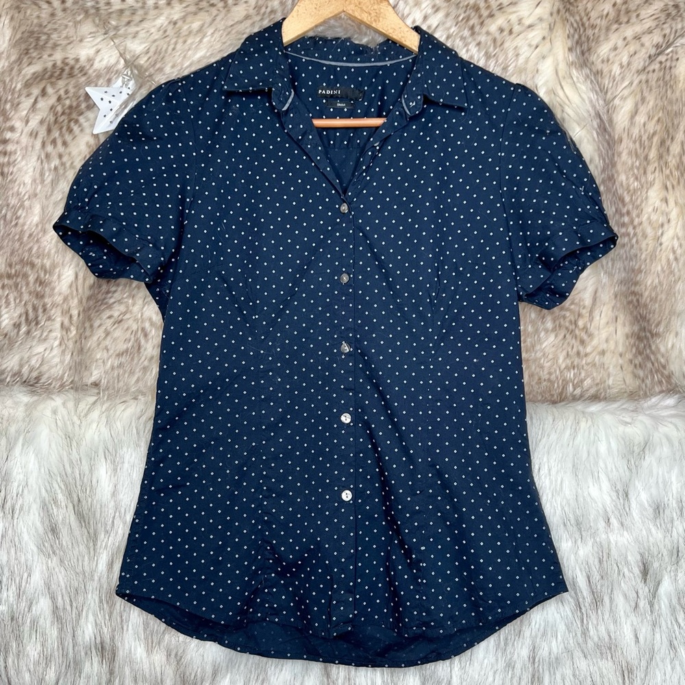 Padini Button Front Short Sleeve Collared Shirt